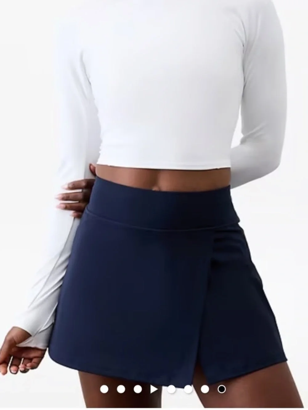 Athleta Crosscourt Skort Navy Blue High Rise